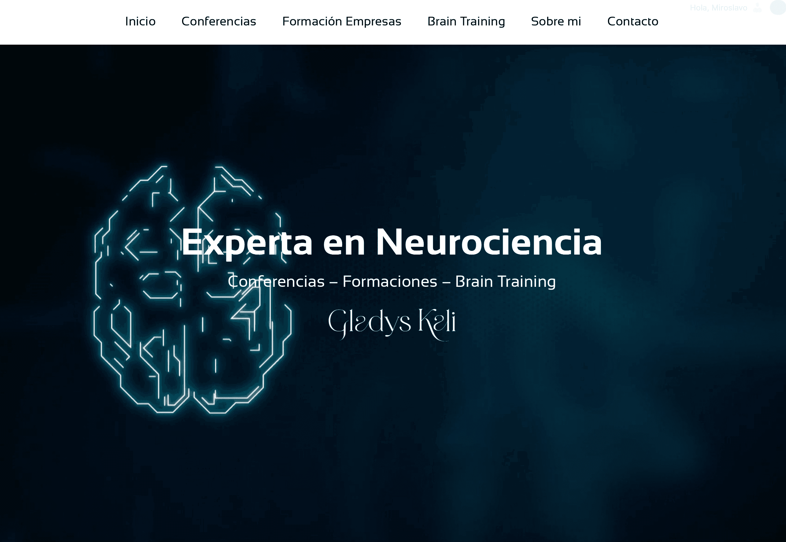 Gladys Kali website screenshot — clean design with strong UX and SEO structure