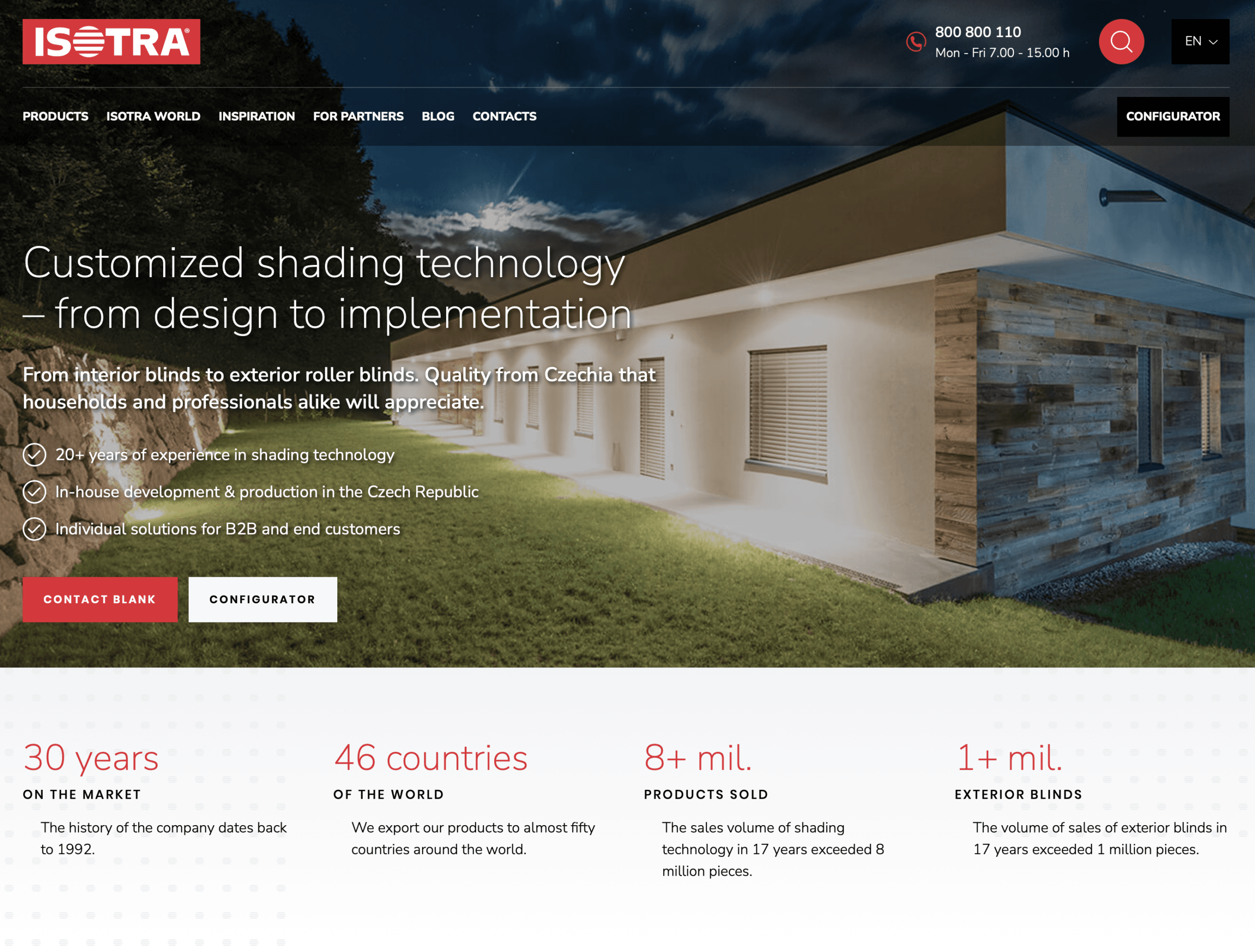 ISOTRA project screenshot — strategic consulting in design and innovation