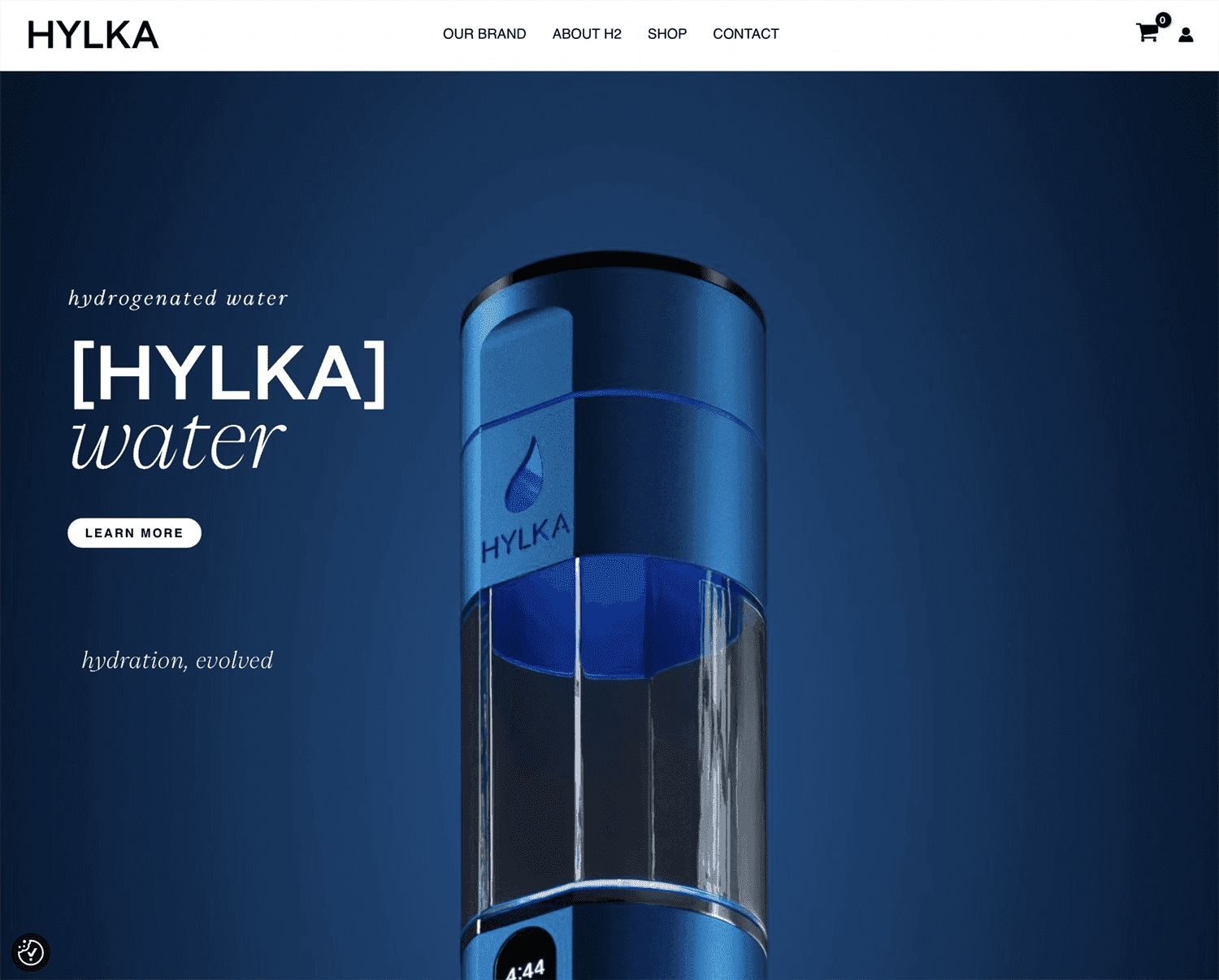 Hylka Water website — WordPress development by Miroslav Stibůrek
