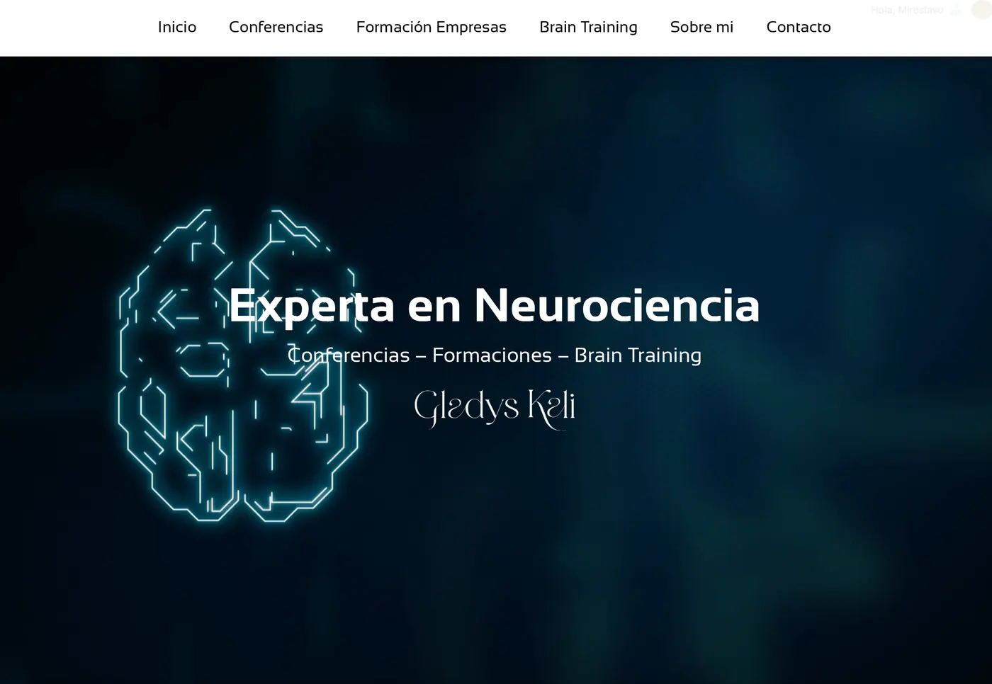 Gladys Kali website screenshot — clean design with strong UX and SEO structure