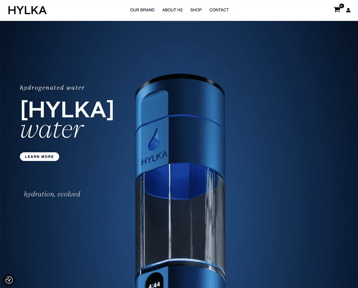 Hylka Water website — WordPress development by Miroslav Stibůrek